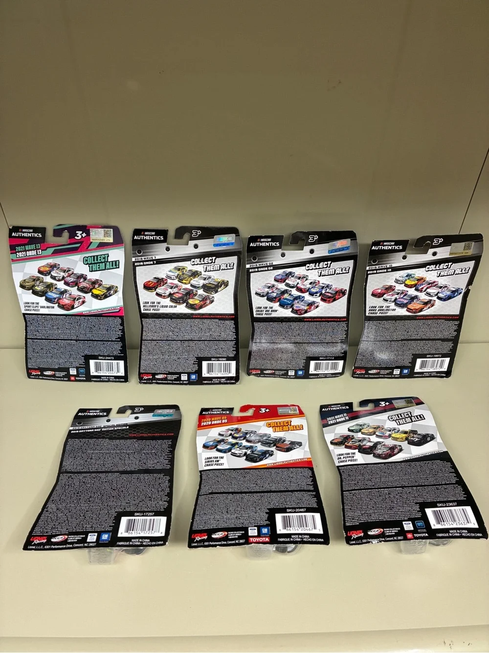 NASCAR Authentics Alex Bowman 1:64 Diecast Lot of 7 Cars #88 #48 Chevy Axalta